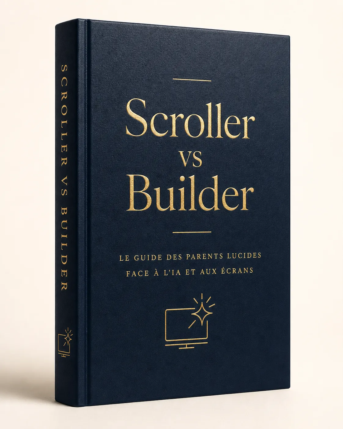 Couverture du livre Scroller VS Builder, guide parental IA et écrans